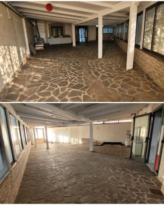 copertura legno con finestre scorrevoli
