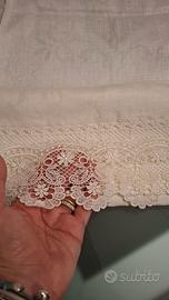 Set asciugamani in fiandra con pizzo