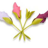 portatovaglioli a forma di fiore 