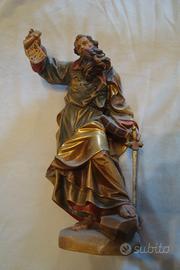 Arte in legno Alto Adige, due statue