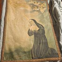 Stampa religiosa fine 800 (Santa Rita da Cascia)