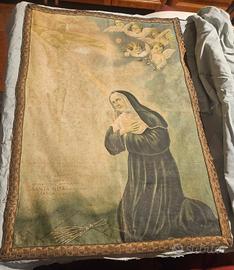Stampa religiosa fine 800 (Santa Rita da Cascia)
