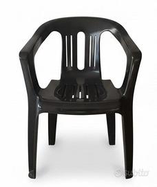 Sedie in Plastica (colore nero)