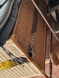 Lettino in vimini meravigliosi