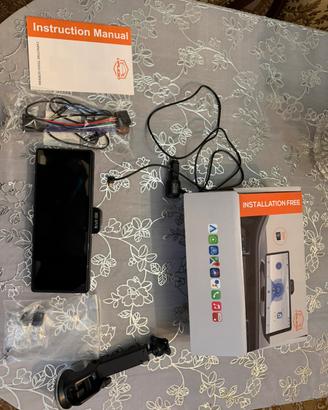 Display touch per auto tipo tablet con dashcam, bt