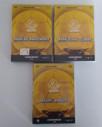3 DVD "50 anni di pallone d'oro"