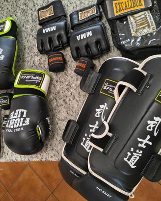 MMA guanti, fasce e protezioni