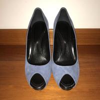 Scarpe Hogan décolleté camoscio open toe con tacco