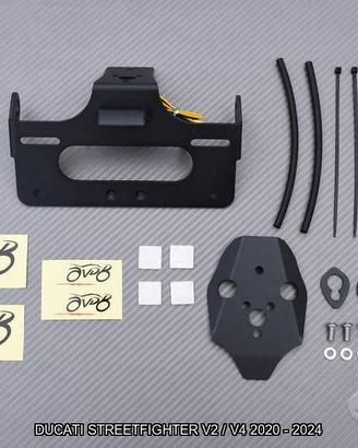 Portatarga DUCATI STREETFIGHTER V2 V4 2020 - 2024