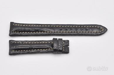 cinturino  Breitling in pelle nera misura 18mm