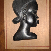 Figura africana donna h23cm