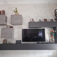 Parete attrezzata design moderno per salone