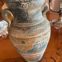 Vaso anfora artigianale in coccio