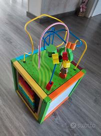 maxi cubo attività motorie in legno