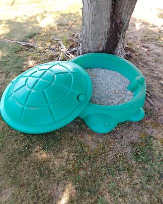 sabbiera usata in plastica resistenti 