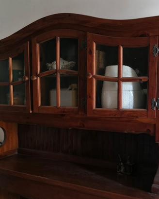 Credenza Antica Rustica Vetrina
