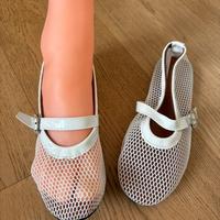 Ballerine a rete bianche