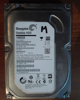 HD SEAGATE 3.5 pollici  1TB