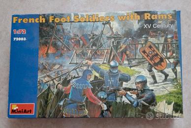 Soldatini medievali francesi XV secolo 1/72 MiniAr