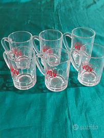 6 iconici bicchierini vintage VOV  G.B. PEZZIOL  P