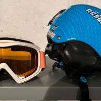 Casco e maschera sci bimbo
