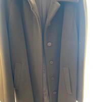 Cappotto lungo marrone lana e mohair vintage