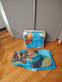 trapuntino e lenzuola ninja turtles bambino