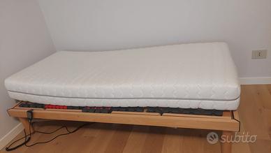 Letto singolo con rete elettrica