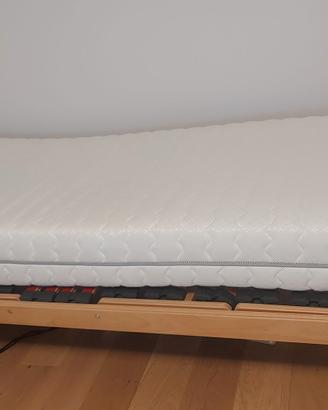 Letto singolo con rete elettrica