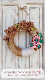 Ghirlanda romantica shabby chic con scatola