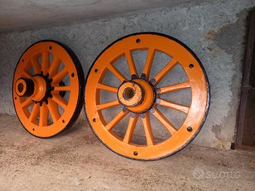 RUOTE IN LEGNO DI CARRO