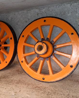 RUOTE IN LEGNO DI CARRO