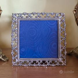 Cornice Portafoto Argento 800 anni 70 foto cm 9x9