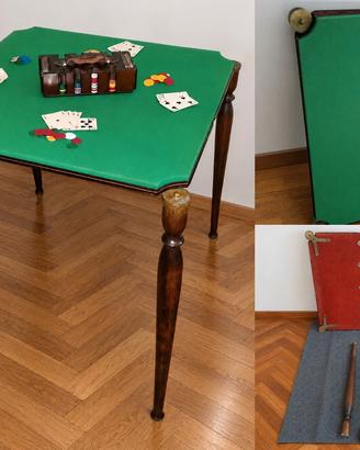 RARO TAVOLO POKER VINTAGE RICHIUDIBILE 