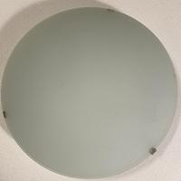 Plafoniera tonda bianca