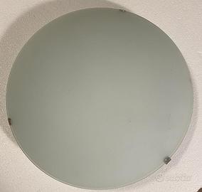 Plafoniera tonda bianca