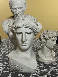 Busto in gesso - Set di 5. stile classico