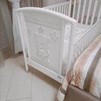 lettino per bambini + cassettiera fasciatoio pali