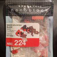 Nanoblock NBC224 Wakin Goldfish Black Kawada Japan