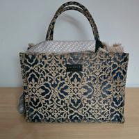 borsa velluto arabescata