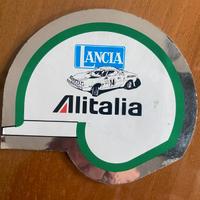 Adesivo vintage rally LANCIA ALITALIA casco