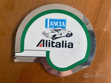 Adesivo vintage rally LANCIA ALITALIA casco