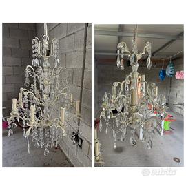 2 lampadari in cristallo marca “sia”