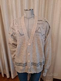 Cardigan uomo misto lana 