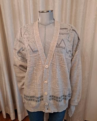 Cardigan uomo misto lana 