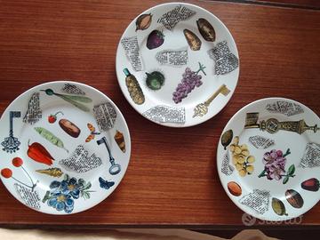 Lotto di sei piatti Fornasetti