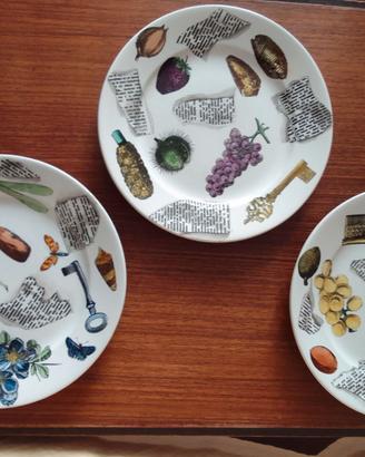 Lotto di sei piatti Fornasetti