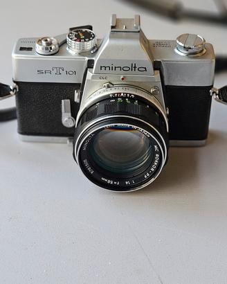 Minolta SRT 101 con Rokkor  58 1,4