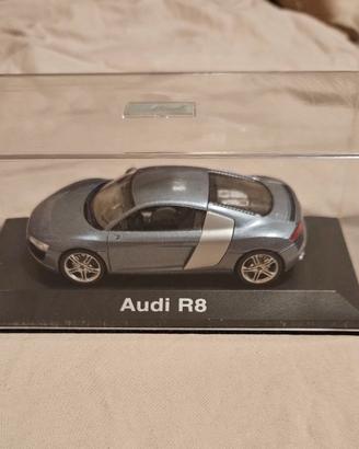 Modellino Audi R8 silver  1:43 produttore Schuco