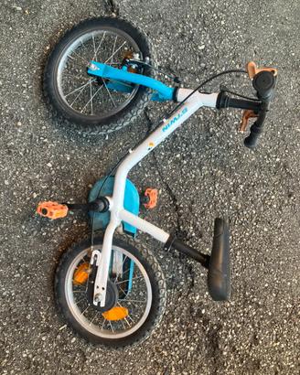 Bici bambino/a con/senza rotelle 14”